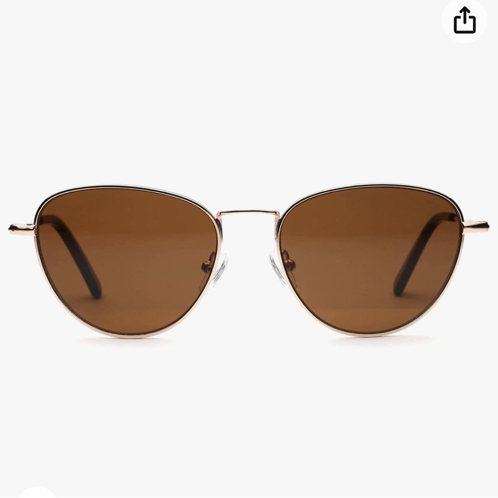 JOO'RTI Trendy Metal Frame Sunglasses for Women Men, UV Protection Lens.